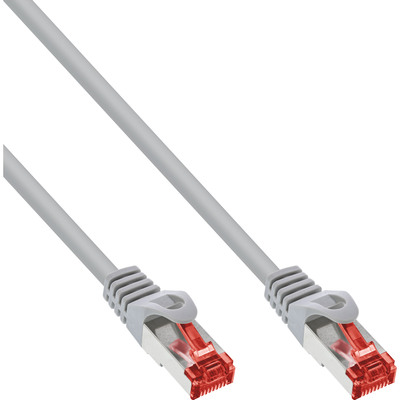 InLine® Patchkabel, S/FTP (PiMf), Cat.6, halogenfrei, Kupfer, grau, 20m von InLine®