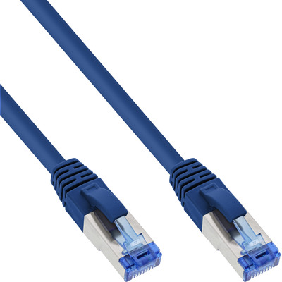 InLine® Patchkabel, S/FTP (PiMf), Cat.6A, halogenfrei, blau, 1,5m von InLine®