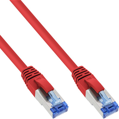 InLine® Patchkabel, S/FTP (PiMf), Cat.6A, halogenfrei, rot, 15m von InLine®