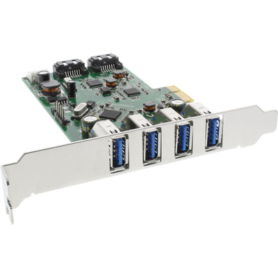 InLine® Schnittstellenkarte, 4x USB 3.0 + 2x SATA 6Gb/s, PCIe, inkl. Low-Profile von InLine®