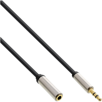 InLine® Slim Audio Kabel Klinke 3,5mm ST/BU, Stereo, 2m von InLine®