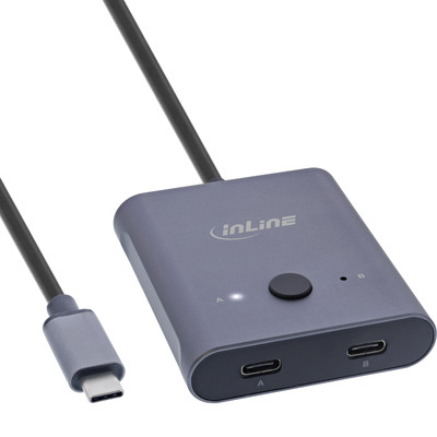 InLine® USB-C Switch, bidirektionaler Umschalter, 10Gb/s, 100W von InLine®