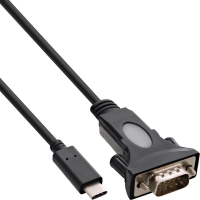 InLine® USB zu Ser, Adapterkabel, USB-C an 9pol Sub D Stecker, mit 9-25pol Adap. von InLine®