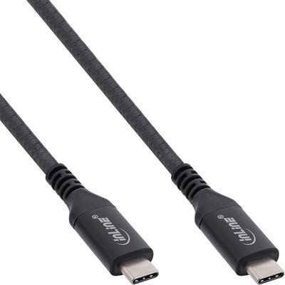 InLine® USB4 Kabel, USB-C Stecker/Stecker, 8K60Hz, schwarz, 1m von InLine®