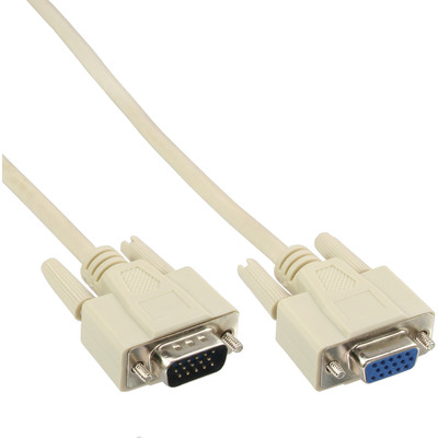 InLine® VGA Verlängerung, 15pol HD Stecker / Buchse, 2m von InLine®