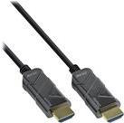 INLINE - Ultra High Speed HDMI-Kabel - HDMI (M) bis HDMI (M) - 40 m - Glasfaser - Schwarz - Active Optical Cable (AOC), Support von 4K 120 Hz, unterst�tzt 8K 60 Hz (7680 x 4320) von InLine