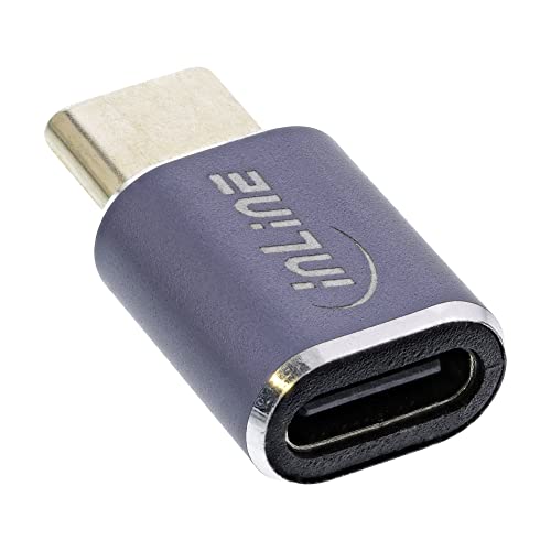 InLine® USB4 Adapter, USB Typ-C Stecker/Buchse, Aluminium, grau von InLine