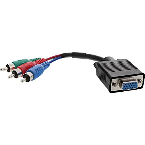 InLine 17200 VGA RGB Adapter Kabel, VGA Buchse an 3x Cinch Stecker, 15cm von InLine