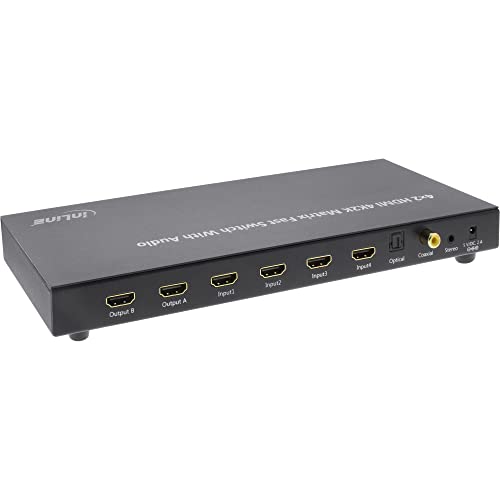 InLine 65011K HDMI Matrix Switch / Umschalter, 4K2K, 4 Eingänge auf 2 Ausgänge von InLine