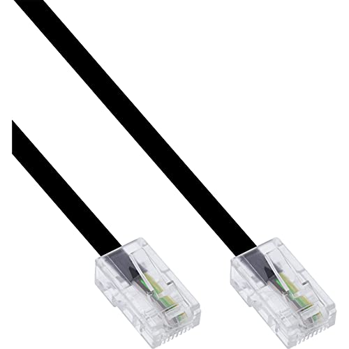 InLine 68820A ISDN Anschlußkabel, RJ45 Stecker auf Stecker (8P8C), 20m schwarz von InLine