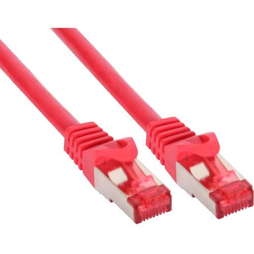 InLine 76411R S/FTP Patchkabel (250MHz, PVC, Kupfer, 1 m) Rot von InLine