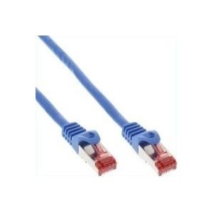 InLine - Patch-Kabel - RJ-45 (M) - bis - RJ-45 (M) - 30cm - SFTP, PiMF - CAT 6 - gepresst, glatt - Blau (76133B) von InLine