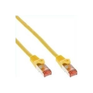 InLine - Patch-Kabel - RJ-45 (M) - bis - RJ-45 (M) - 50cm - SFTP, PiMF - CAT 6 - gepresst, mit Knickschutz - Gelb (76150Y) von InLine