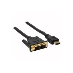 InLine - Video- / Audiokabel - HDMI / DVI - HDMI, 19-polig (M) - DVI-D (M) - 50cm - abgeschirmt - Schwarz (17659P) von InLine