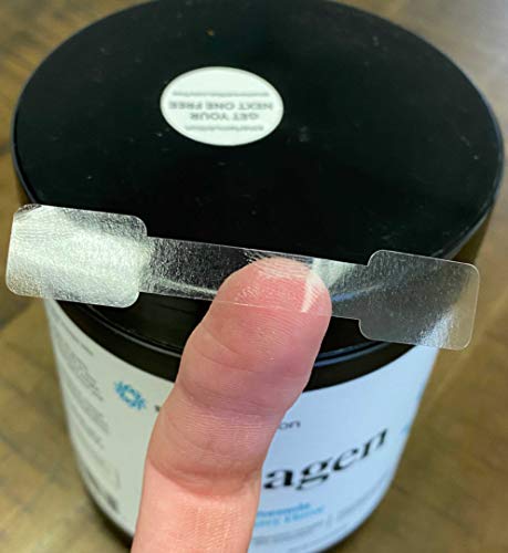 Klar Blank Tamper Evident Etiketten 2,75 x 0,5 Zoll 500 Gesamt Adhesive Aufkleber auf einer Rolle von InStockLabels.com