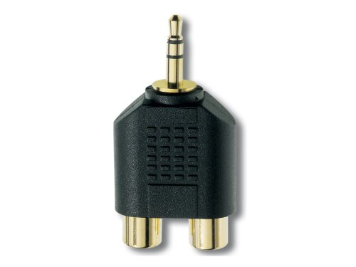 In-akustik Premium Cinch Stereo-Klinkenadapter (3,5 mm mini Klinke auf 2x RCA) von Inakustik