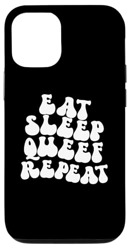 Hülle für iPhone 15 Eat Sleep Queef Repeat Damen Peinlich Raunchy von Inappropriate Humor Co.