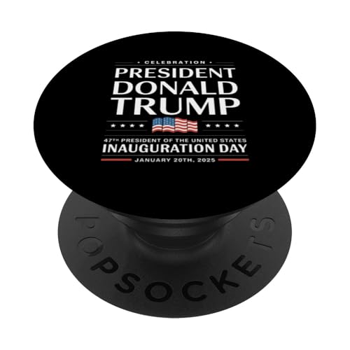 Ehrung von Trump als 47. US-Präsident im Jahr 2025 PopSockets Klebender PopGrip von Inaugural Impact Trumpo