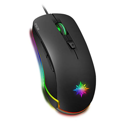 Inca IMG-327 PRO Optisch Gaming Maus 4800 DPI RGB-Logo-Effekt von Inca