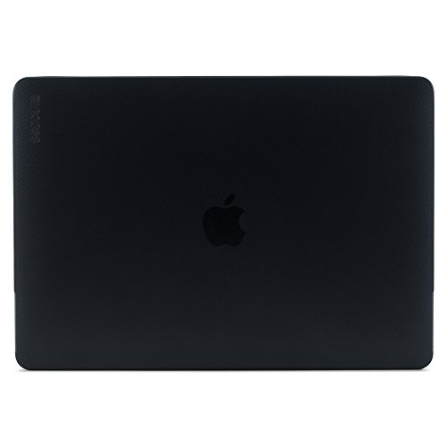 Incase Hardshell Hartschalen Hülle für Apple MacBook Pro 13,3" (Mid 2020, M1-Late 2020) - transparent (schwarz) [3D Dot-Design I Lüftungsschlitzaussparungen I Leicht & dünn] - INMB200629-BLK von Incase