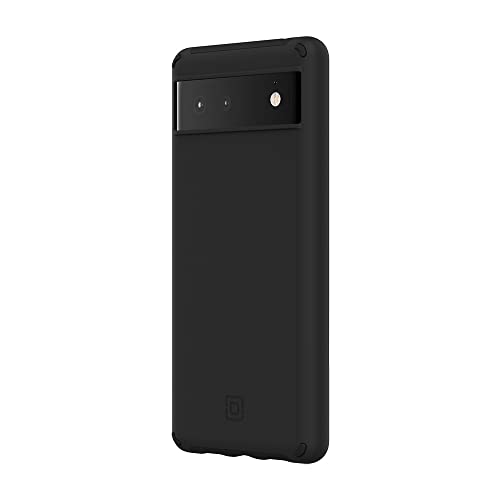 Incipio Duo Case Hülle kompatibel mit Google Pixel 6 (schwarz) - Google Zertifiziert [3,6m sturzfest Qi Wireless Charging kompatibel Extrem robuste Handyhülle Stoßabsorbierendes Ca DualPro - schwarz von Incipio