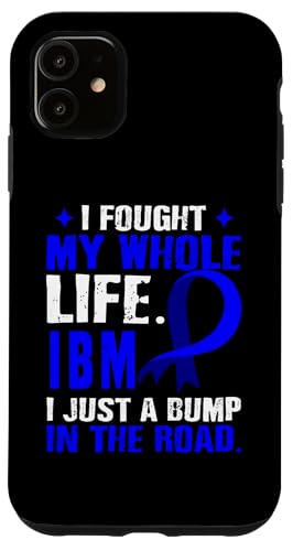 Hülle für iPhone 11 IBM Awareness Warrior Support Zitat Family Blue Ribbon von Inclusion Body Myositis Awareness Products (Lwaka)