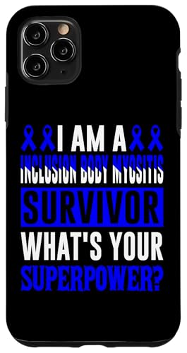 Hülle für iPhone 11 Pro Max IBM Awareness Blue Ribbon Support Zitat Survivor Family von Inclusion Body Myositis Awareness Products (Lwaka)