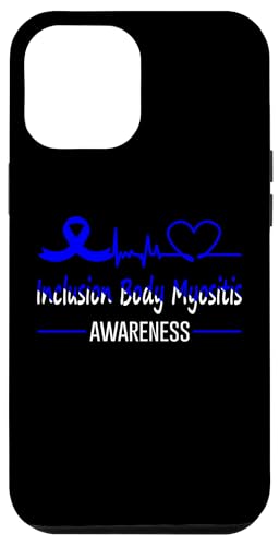 Hülle für iPhone 12 Pro Max IBM Awareness Blue Ribbon HeartBeat Love Support-Produktfamilie von Inclusion Body Myositis Awareness Products (Lwaka)