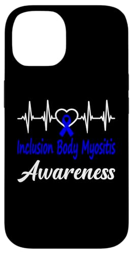 Hülle für iPhone 14 IBM Awareness Blue Ribbon HeartBeat Love Support-Produktfamilie von Inclusion Body Myositis Awareness Products (Lwaka)