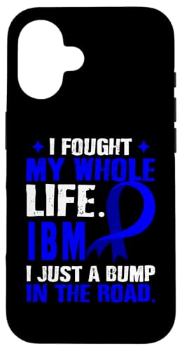 Hülle für iPhone 16 IBM Awareness Warrior Support Zitat Family Blue Ribbon von Inclusion Body Myositis Awareness Products (Lwaka)