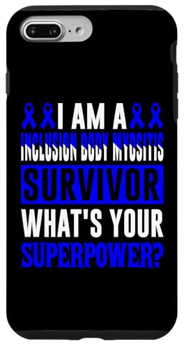 Hülle für iPhone 7 Plus/8 Plus IBM Awareness Blue Ribbon Support Zitat Survivor Family von Inclusion Body Myositis Awareness Products (Lwaka)