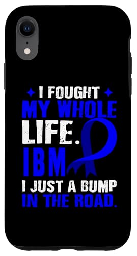 Hülle für iPhone XR IBM Awareness Warrior Support Zitat Family Blue Ribbon von Inclusion Body Myositis Awareness Products (Lwaka)