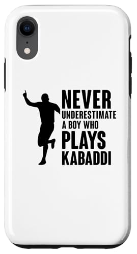 Hülle für iPhone XR Unterschätze niemals einen Jungen, der Kabaddi spielt von Indian Combat Sports Kabaddi Player Gifts