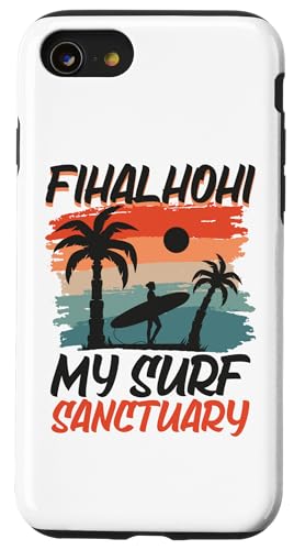 Hülle für iPhone SE (2020) / 7 / 8 Surfing bei Fihalhohi von Indischer Ozean Urlaub in Malediven