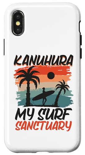 Hülle für iPhone X/XS Surfing bei Kanuhura von Indischer Ozean Urlaub in Malediven