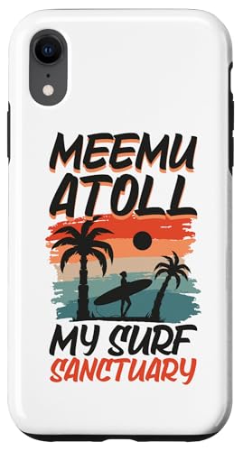 Hülle für iPhone XR Surfing bei Meemu Atoll von Indischer Ozean Urlaub in Malediven