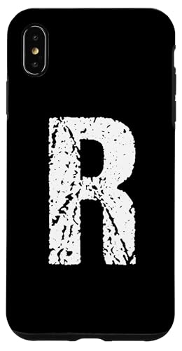 Buchstabe R Name Vintage Retro Alphabet Monogramm Initiale Hülle für iPhone XS Max von Initial Monogram Letters Minimalist Design Studio