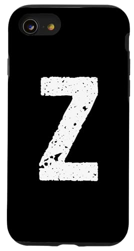 Buchstabe Z Name Vintage Retro Alphabet Monogramm Initiale Hülle für iPhone SE (2020) / 7 / 8 von Initial Monogram Letters Minimalist Design Studio