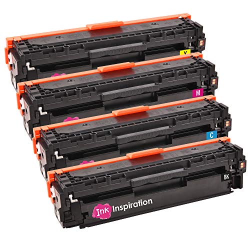 Ink Inspiration 4er Set Premium Toner für HP Laserjet Pro 300 M351a MFP M375nw Pro 400 M451dn M451dw M451nw MFP M475dn M475dw | kompatibel zu HP CE410X 4.000 Seiten CE411A CE412A CE413A 2.600 Seiten von Ink Inspiration