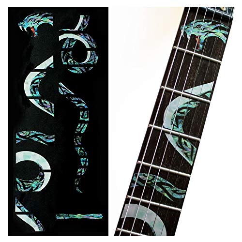 Inlay Sticker Griffbrett Position Marker für Gitarren – Twisted Snake von Inlaystickers