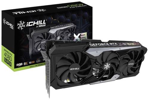 Inno 3D Grafikkarte Nvidia GeForce RTX 4080 Super iChiLL X3 16GB GDDR6X-RAM PCIe x16 HDMI®, Display von Inno 3D