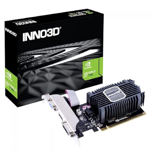 Inno3D N730-1SDV-E3BX GeForce GT 730 2GB GDDR3 Grafikkarte – Grafikkarte (GeForce GT 730, 2 GB, GDDR3, 64 bit, 4096 x 2160 Pixel, PCI Express 2.0) von Inno3D