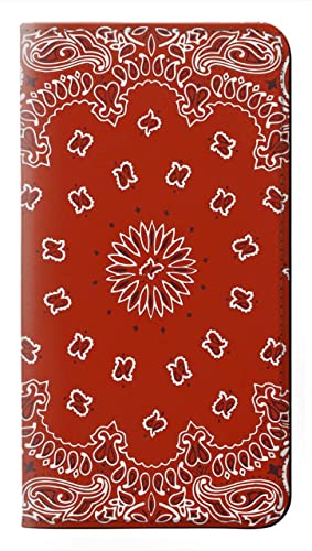 Bandana Red Pattern Flip H?lle Tasche Klappetui f?r Motorola Moto G 5G (2024) von Innovedesire