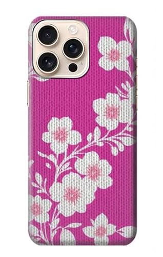 Cherry Blossom Pink Background Hülle Schutzhülle Taschen für iPhone 16 pro max von Innovedesire