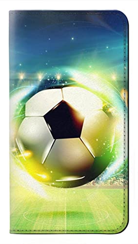 Glowing Football Soccer Ball Flip Hülle Tasche Klappetui für Google Pixel 8a von Innovedesire