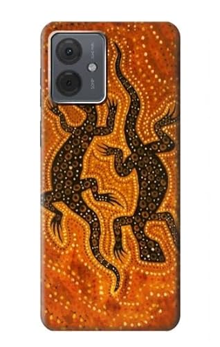 Lizard Aboriginal Art Hülle Schutzhülle Taschen für Motorola Moto G14 von Innovedesire