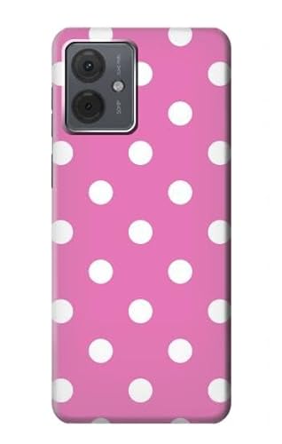 Pink Polka Dots Hülle Schutzhülle Taschen für Motorola Moto G14 von Innovedesire