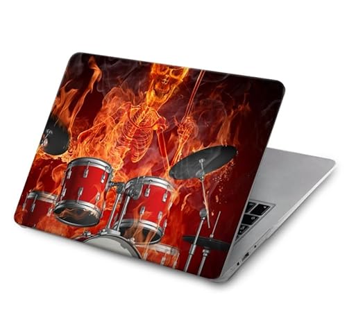 Skull Drum Fire Rock Hülle Schutzhülle Taschen für MacBook Pro 13 - A1706, A1708, A1989, A2159, A2289, A2251, A2338 von Innovedesire