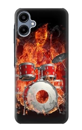 Skull Drum Fire Rock Hülle Schutzhülle Taschen für Samsung Galaxy A06 von Innovedesire