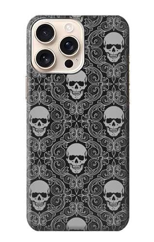 Skull Vintage Monochrome Pattern Hülle Schutzhülle Taschen für iPhone 16 pro max von Innovedesire